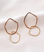 Double Big Circle Earrings - HOLIHOLIC