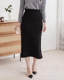 Double Split Skirt with Elastic Waist - HOLIHOLIC