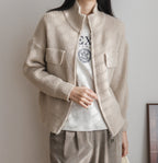 Double Zip Up Cardigan-Holiholic