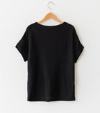 Drop Shoulder Boat neck Knit Top-Holiholic
