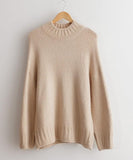 Drop Shoulder Oversized Knit Sweater - HOLIHOLIC