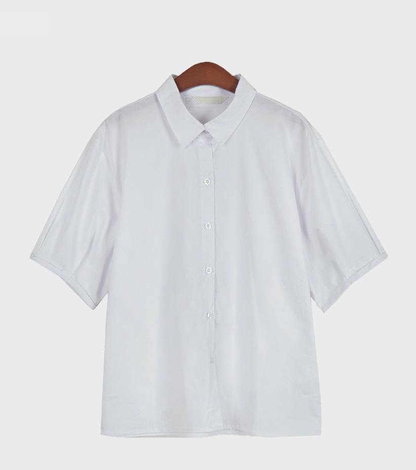 Dropped shoulder Cotton Shirt - HOLIHOLIC