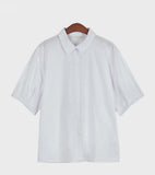 Dropped shoulder Cotton Shirt - HOLIHOLIC