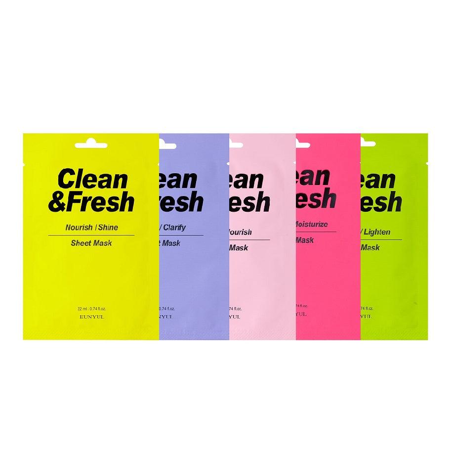 [EUNYUL] Clean & Fresh Sheet Mask Set - HOLIHOLIC