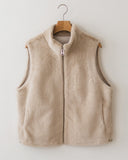 Eco Fur Zip-Up Vest-Holiholic