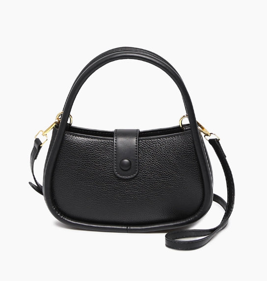 Front Button Point Shoulder Bag-Holiholic