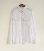 Front Pockets Cotton Shirt - HOLIHOLIC