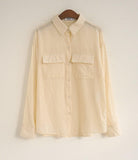 Front Pockets Cotton Shirt - HOLIHOLIC