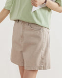 Gia Daily Shorts in Beige - HOLIHOLIC
