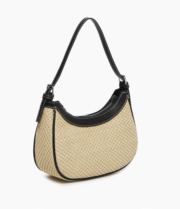 Half Moon Shape Woven Bag Secondary image
