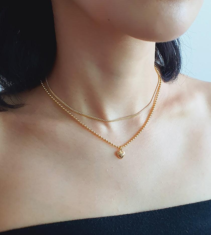 Heart Pendant Double Choker Secondary image