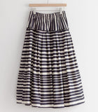 Helena Striped Flare Skirt - HOLIHOLIC