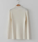 High Neck Ribbed Knit Top - HOLIHOLIC