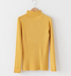 High Neck Ribbed Knit Top - HOLIHOLIC