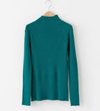High Neck Ribbed Knit Top - HOLIHOLIC