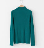 High Neck Ribbed Knit Top - HOLIHOLIC