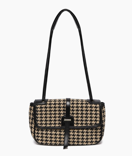Houndstooth Square Daily Bag-Holiholic Main image
