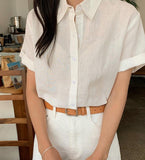 Ivory Linen Shirt