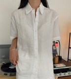 Ivory Linen Shirt - HOLIHOLIC