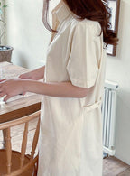Jules Daily Cotton Shirt Dress - HOLIHOLIC