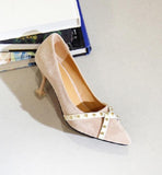 Kayla X strap stiletto heels - HOLIHOLIC