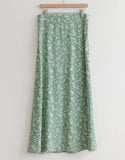 Keily Elastic Waist Floral Skirt - HOLIHOLIC