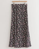 Keily Elastic Waist Floral Skirt - HOLIHOLIC