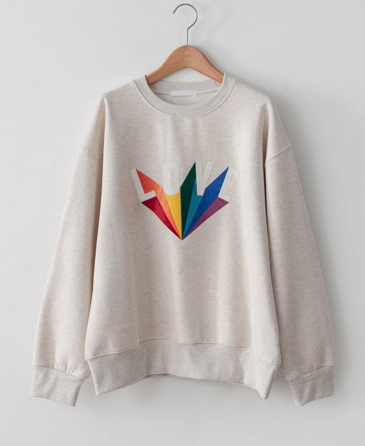 LOVE Fleece Sweatshirt - HOLIHOLIC
