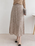 Leopard Print Midi Skirt - HOLIHOLIC