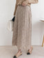 Leopard Print Midi Skirt - HOLIHOLIC