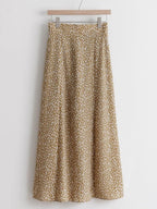 Leopard Print Midi Skirt - HOLIHOLIC