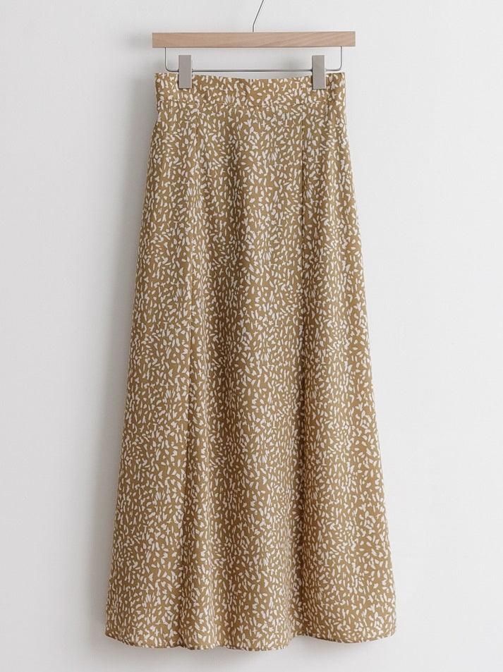 Leopard Print Midi Skirt - HOLIHOLIC