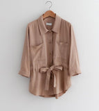 Linen Safari Jacket - HOLIHOLIC