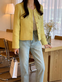 Long Sleeve Tweed Jacket-Holiholic