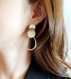 Louvre Circle Drop Earring - HOLIHOLIC