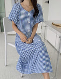 Lovely Mini Check Dress - HOLIHOLIC