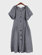 Lovely Mini Check Dress - HOLIHOLIC