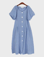 Lovely Mini Check Dress - HOLIHOLIC