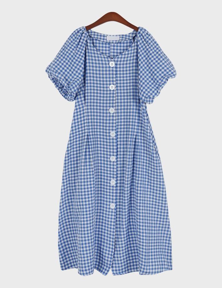 Lovely Mini Check Dress - HOLIHOLIC