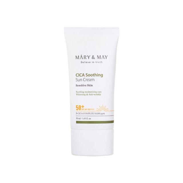 [MARY & MAY] CICA Soothing Sun Cream SPA 50+ PA++++ - HOLIHOLIC