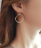 Marble Stone Drop Earrings - HOLIHOLIC