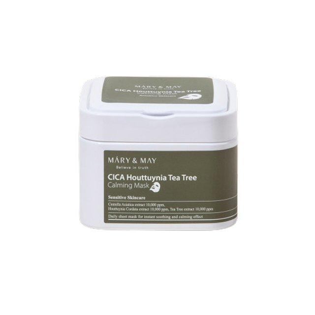 [MARY & MAY] CICA Houttuynia Tea Tree Calming Mask 30ea - HOLIHOLIC