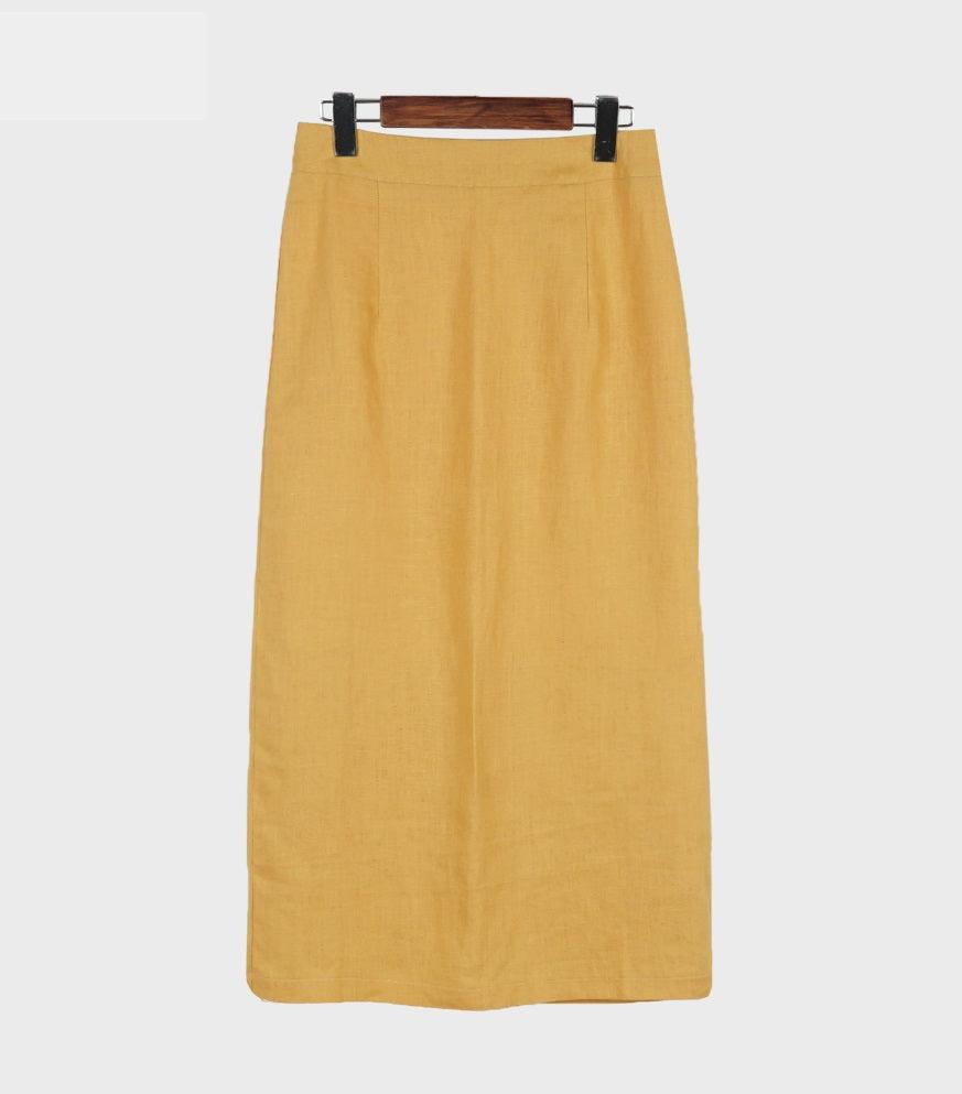 Merlin Linen Skirt - HOLIHOLIC