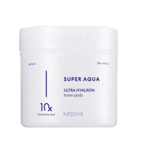 [MISSHA] Super Aqua Ultra Hyalron Toner Pad - HOLIHOLIC
