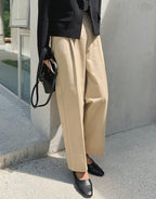 Modern Cotton Wide Pants - HOLIHOLIC
