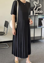 Modern Pleats Midi Dress - HOLIHOLIC
