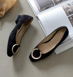 Ohio Suede Flat Shoes - HOLIHOLIC