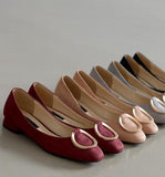 Ohio Suede Flat Shoes - HOLIHOLIC