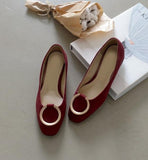 Ohio Suede Flat Shoes - HOLIHOLIC