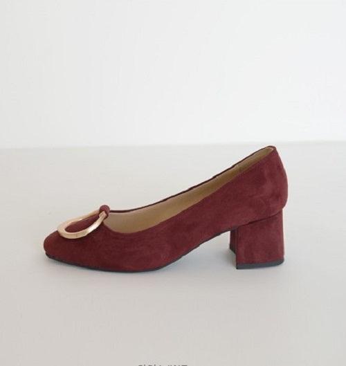 Ohio Suede Middle Heels - HOLIHOLIC